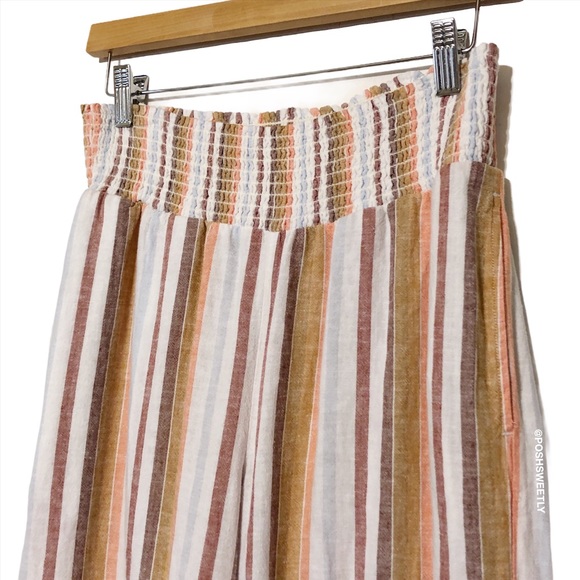 Anthropologie Wide Leg Striped Pants - Picture 5 of 13